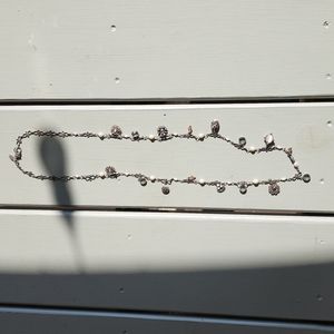 Sorrelli Coconut Charm Necklace Silvertone